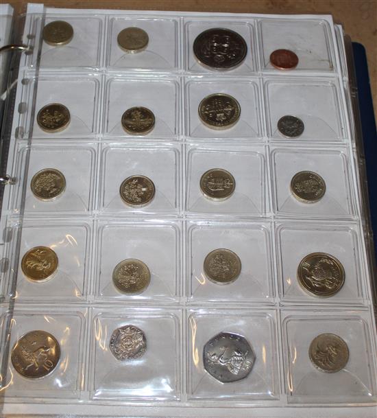 Album of GB coins and tokens, 17th century and later